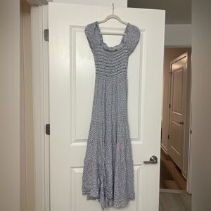 Altar’d state maxi blue floral print dress